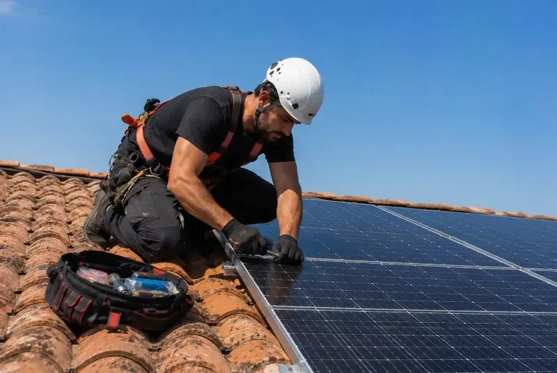 Maintenance et monitoring de panneaux solaires à Steinbourg