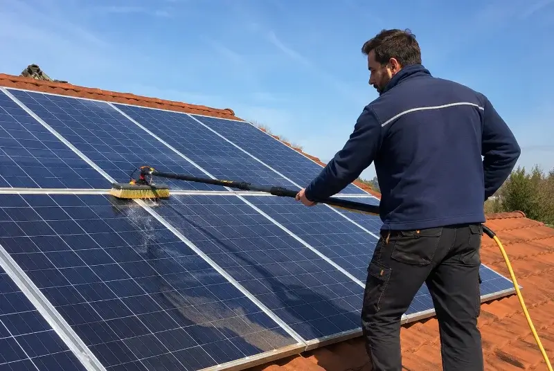 Nettoyage et entretien de panneaux solaires à Steinbourg